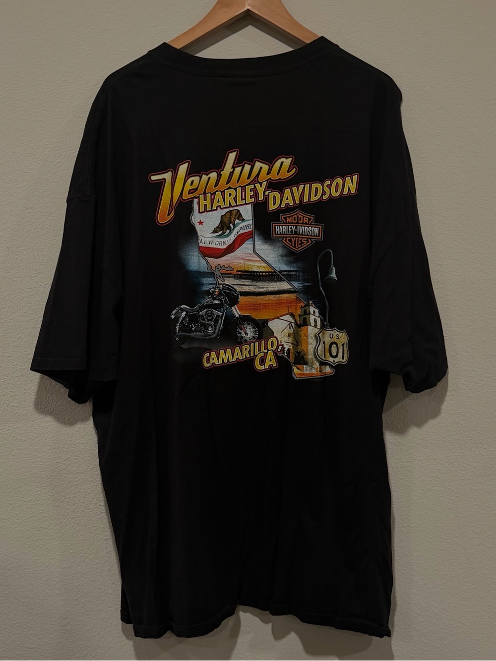Harley Davidson Shirt 4XL HD Ventura Camarillo CA Motorcycle Graphic Tee 2014